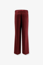 Dries Van Noten Women's Portias Wool Trousers Red, view 4