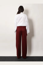 Dries Van Noten Women's Portias Wool Trousers Red, view 3