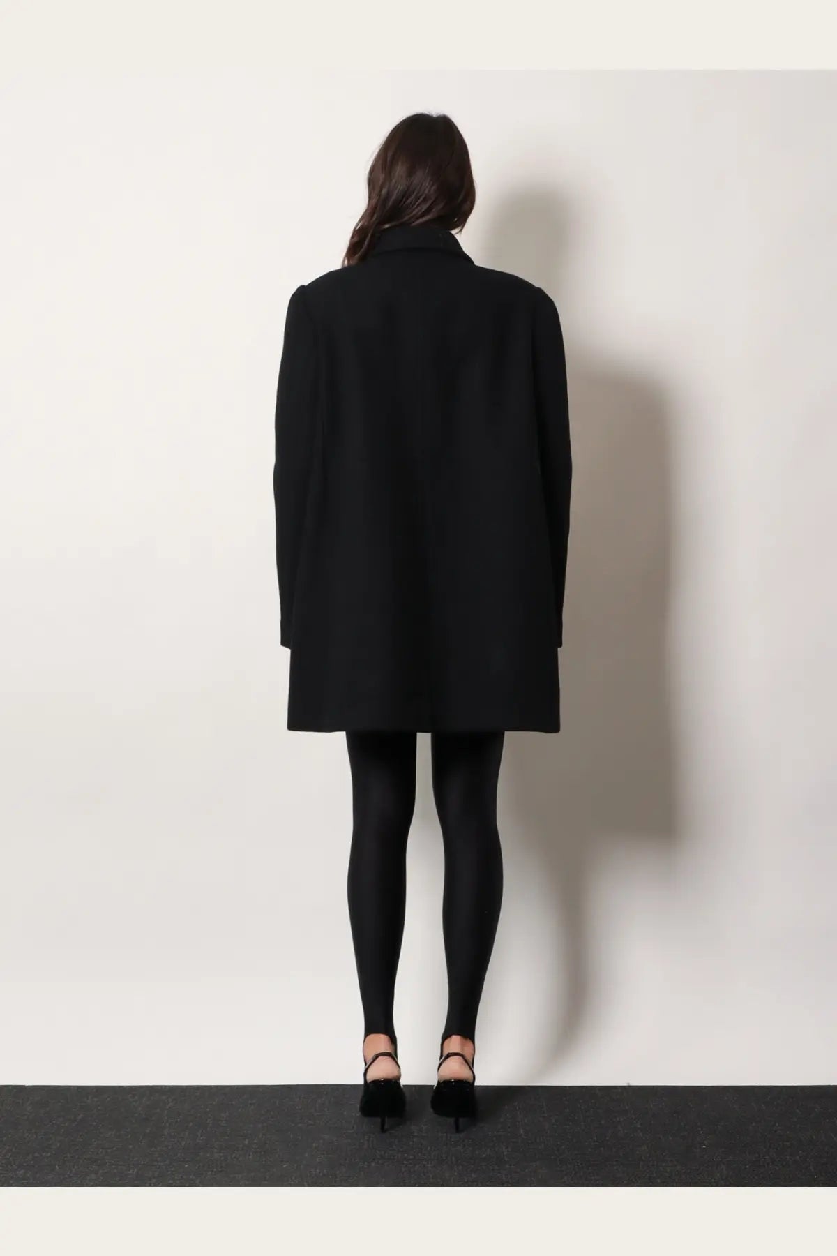 Dries Van Noten Women's Rebela Wool Blend Coat Black, view 3