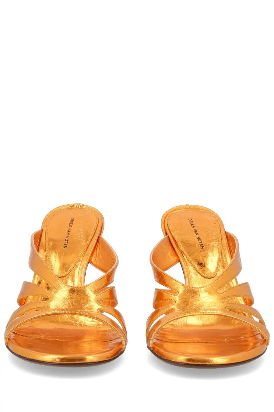 Dries Van Noten Women's Heeled Sandals Orange, view 3