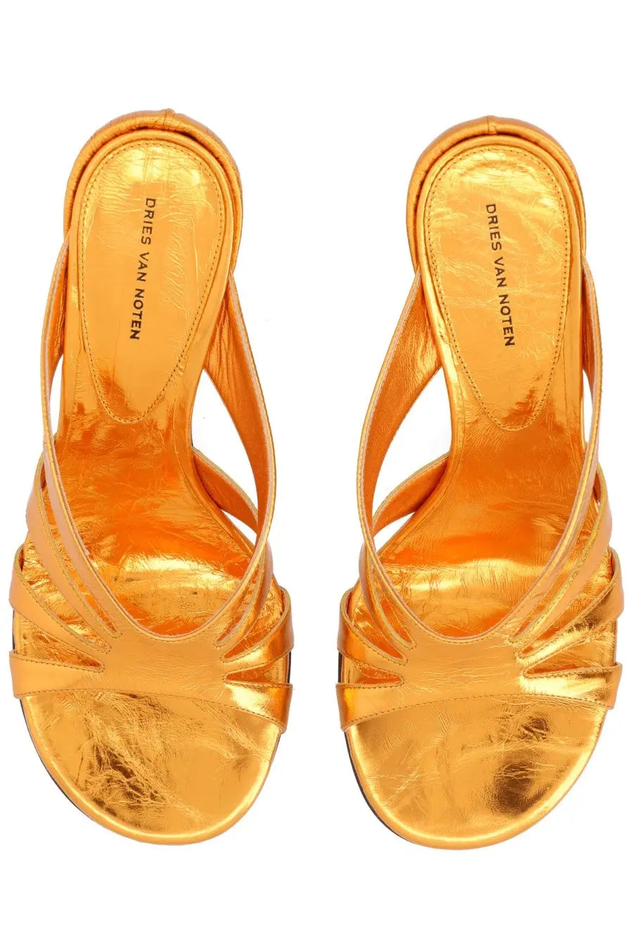 Dries Van Noten Women's Heeled Sandals Orange, view 5
