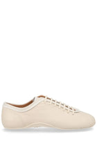 Dries Van Noten Women's Leather Sneaker Ballet Flats White
