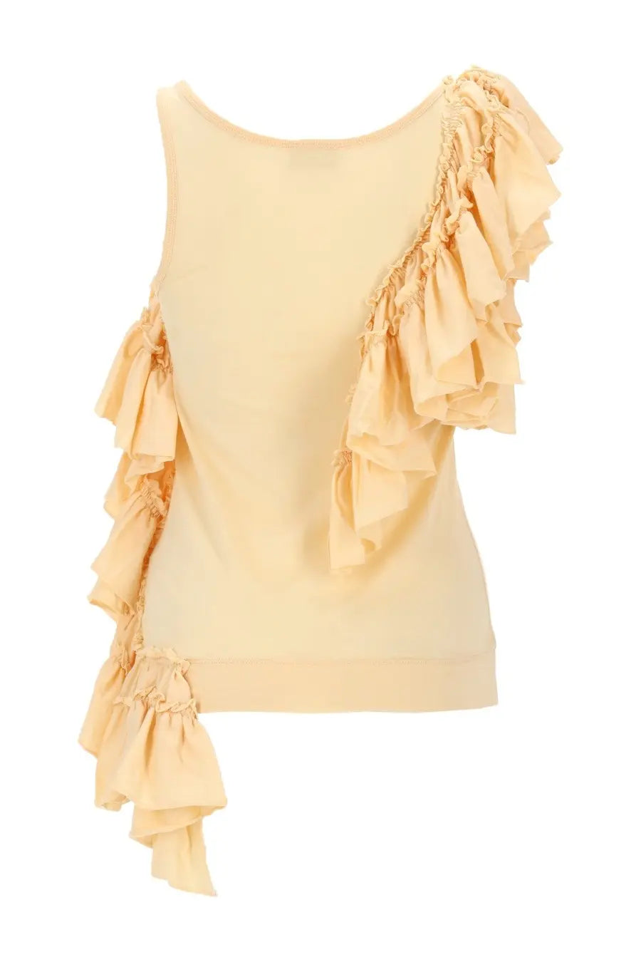 Dries Van Noten Women's Top with Ruches Yellow, view 2