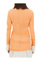Dries Van Noten Women's Tulle Tops Orange, view 3