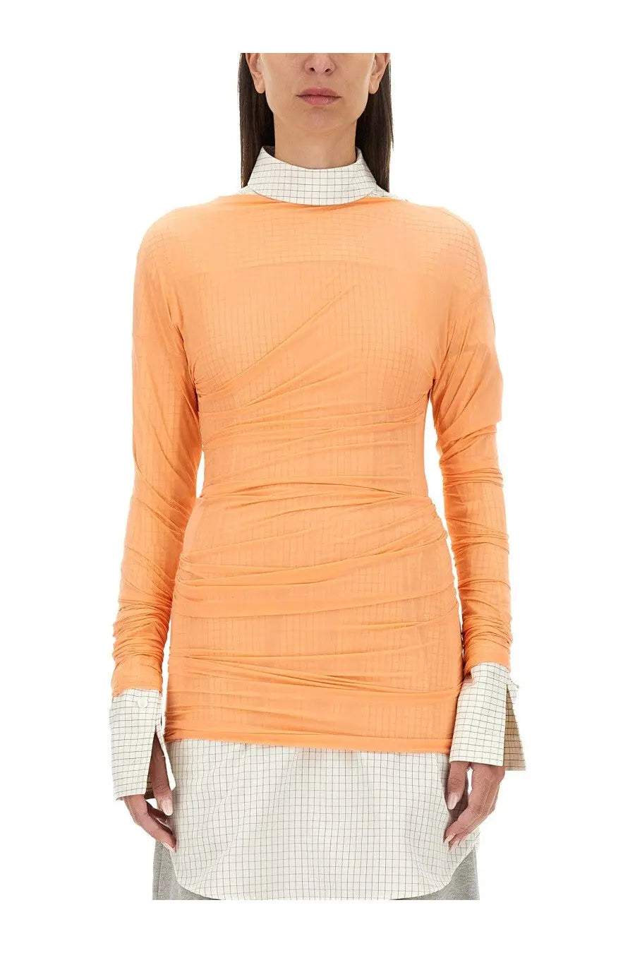 Dries Van Noten Women's Tulle Tops Orange