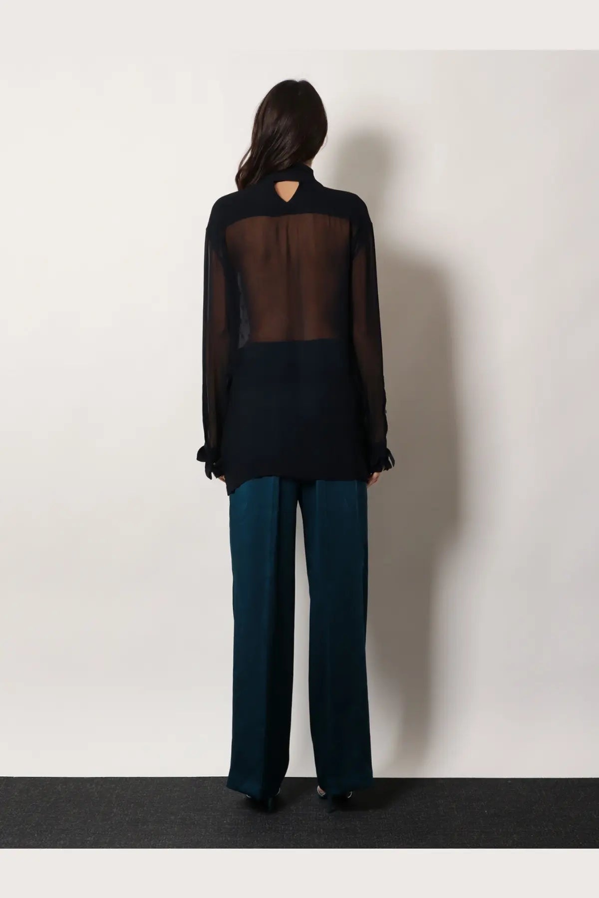 Dries Van Noten Women's Viscose Shirt Blue, view 3