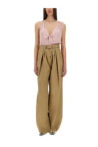 Dries Van Noten Women's Wide Leg Pants Beige, view 2