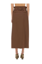 Dries Van Noten Women's Wool Skirt Brown, view 3