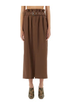 Dries Van Noten Women's Wool Skirt Brown
