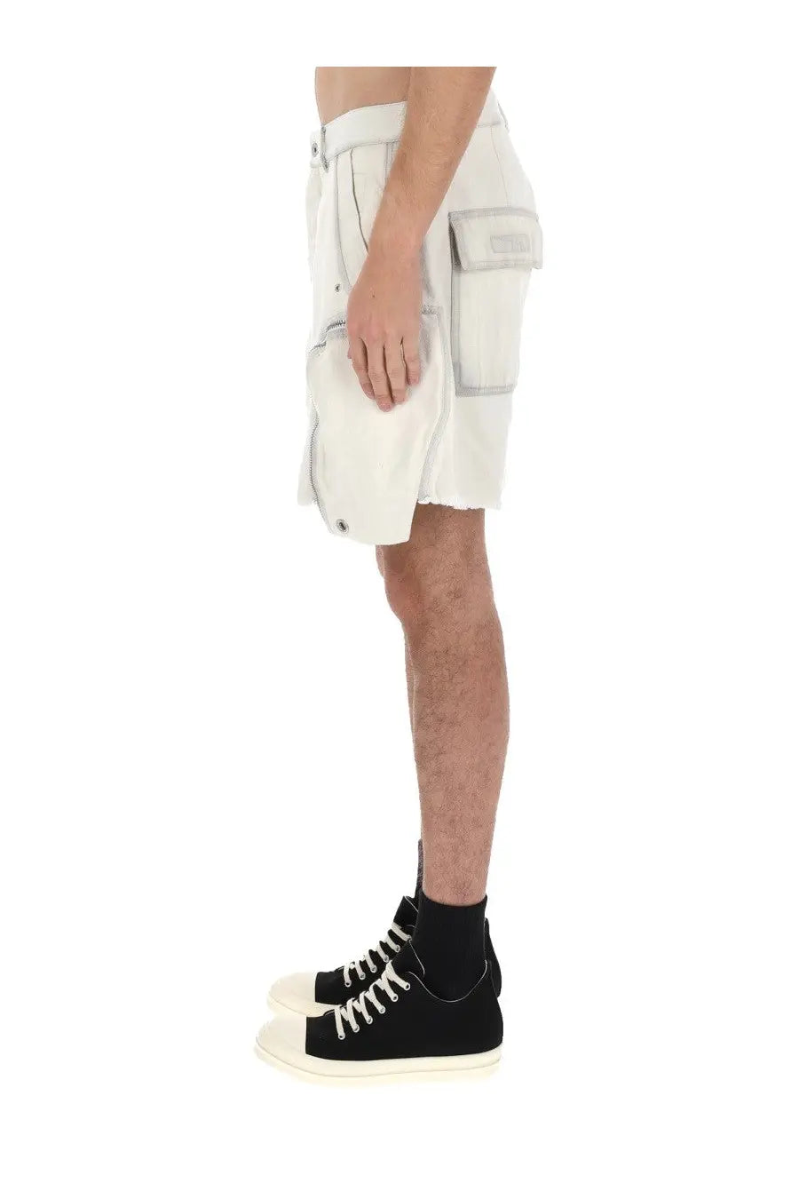 DRKSHDW Men's Bauhaus Shorts White, view 4