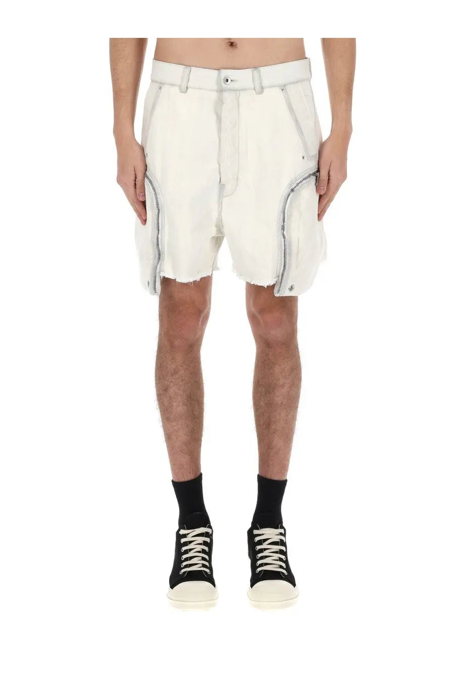 DRKSHDW Men's Bauhaus Shorts White, view 6