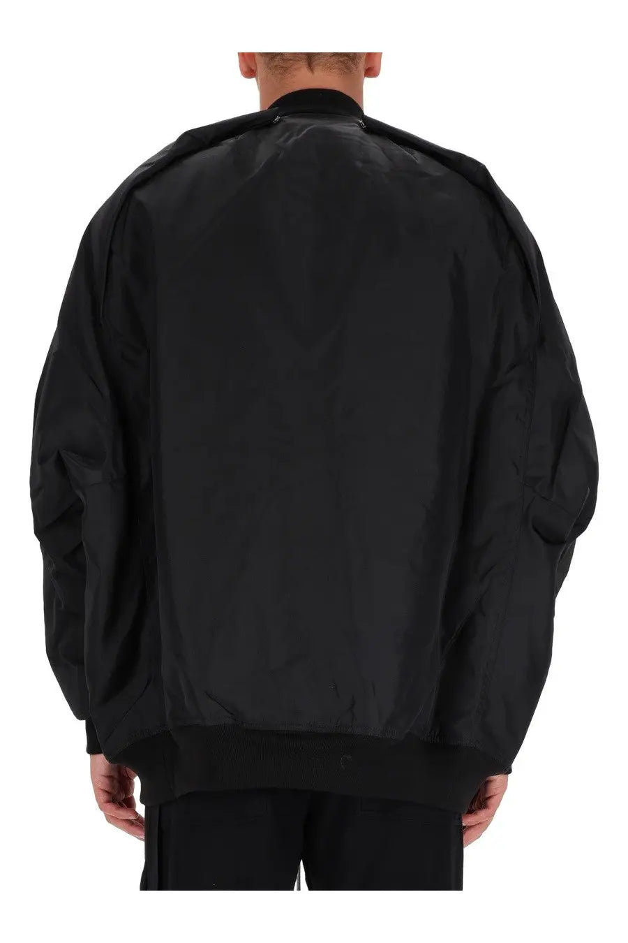 DRKSHDW Men's Bomber Jacket Convertible Jumbo Peter Flight Black, view 3