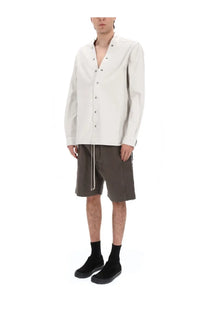 Drkshdw men’s camicia larry white off-white long-sleeved button-up shirt with subtle star-shaped embellishments