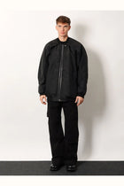 DRKSHDW Men's Convertible Jumbo Peter Flight Recycled Nylon Jacket Black, view 2