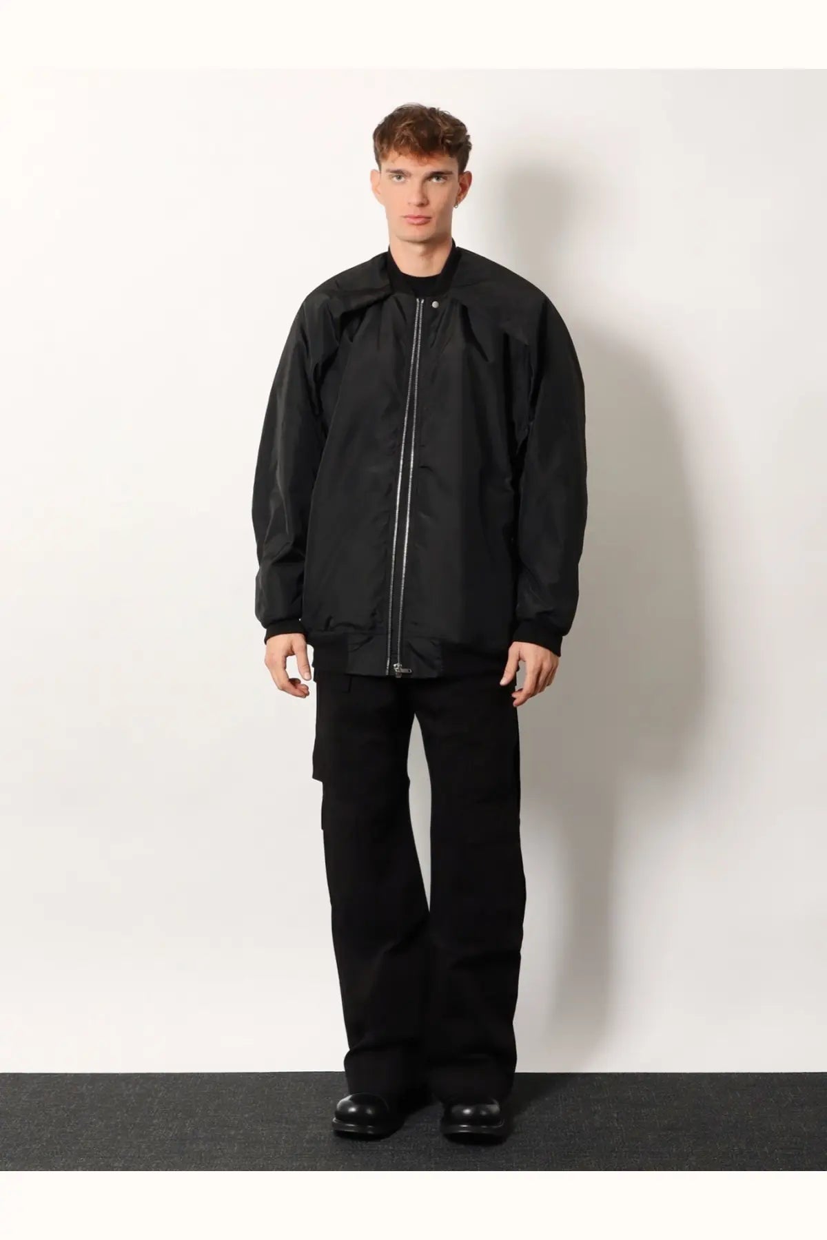 DRKSHDW Men's Convertible Jumbo Peter Flight Recycled Nylon Jacket Black, view 2