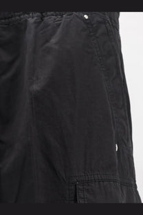 Drkshdw men’s double cargo jumbo belas black shorts with drawstring waist and reinforced stitching details