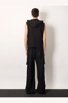 DRKSHDW Men's Double Cargo Jumbo Belas Trousers Black, view 3