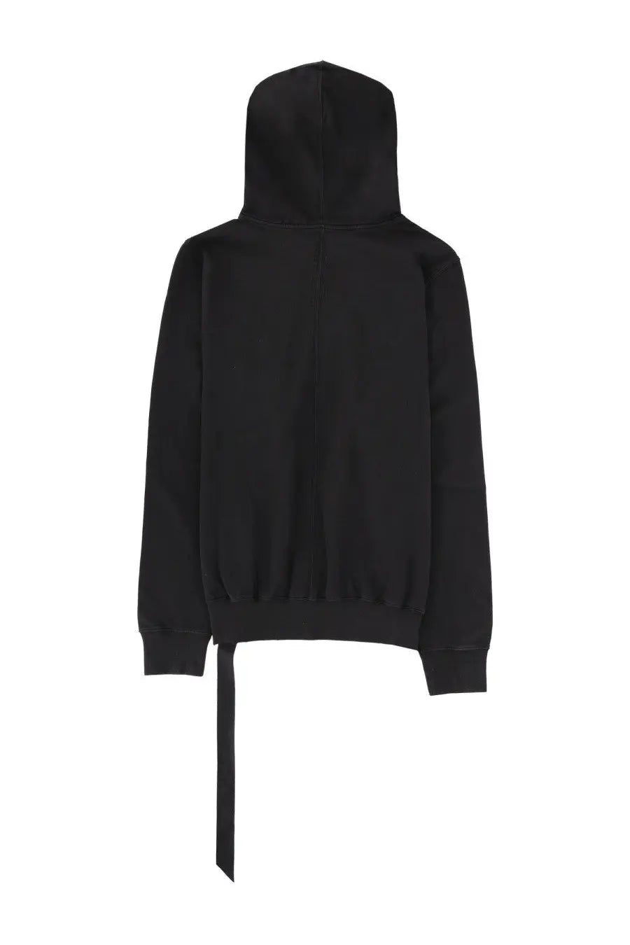 Drkshdw men’s oversized black felpa con cappuccio sweatshirt with hood and drawstring hem in cotton blend material