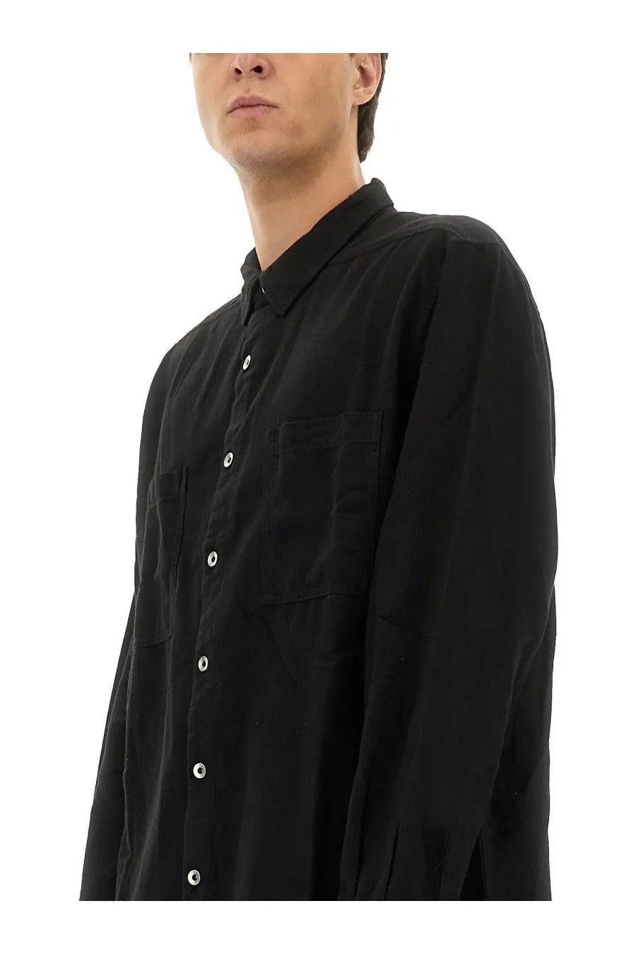 DRKSHDW Men's Jumbo Outershirt Shirt Black, view 4