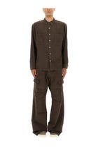 DRKSHDW Men's Jumbo Outershirt Shirt Brown