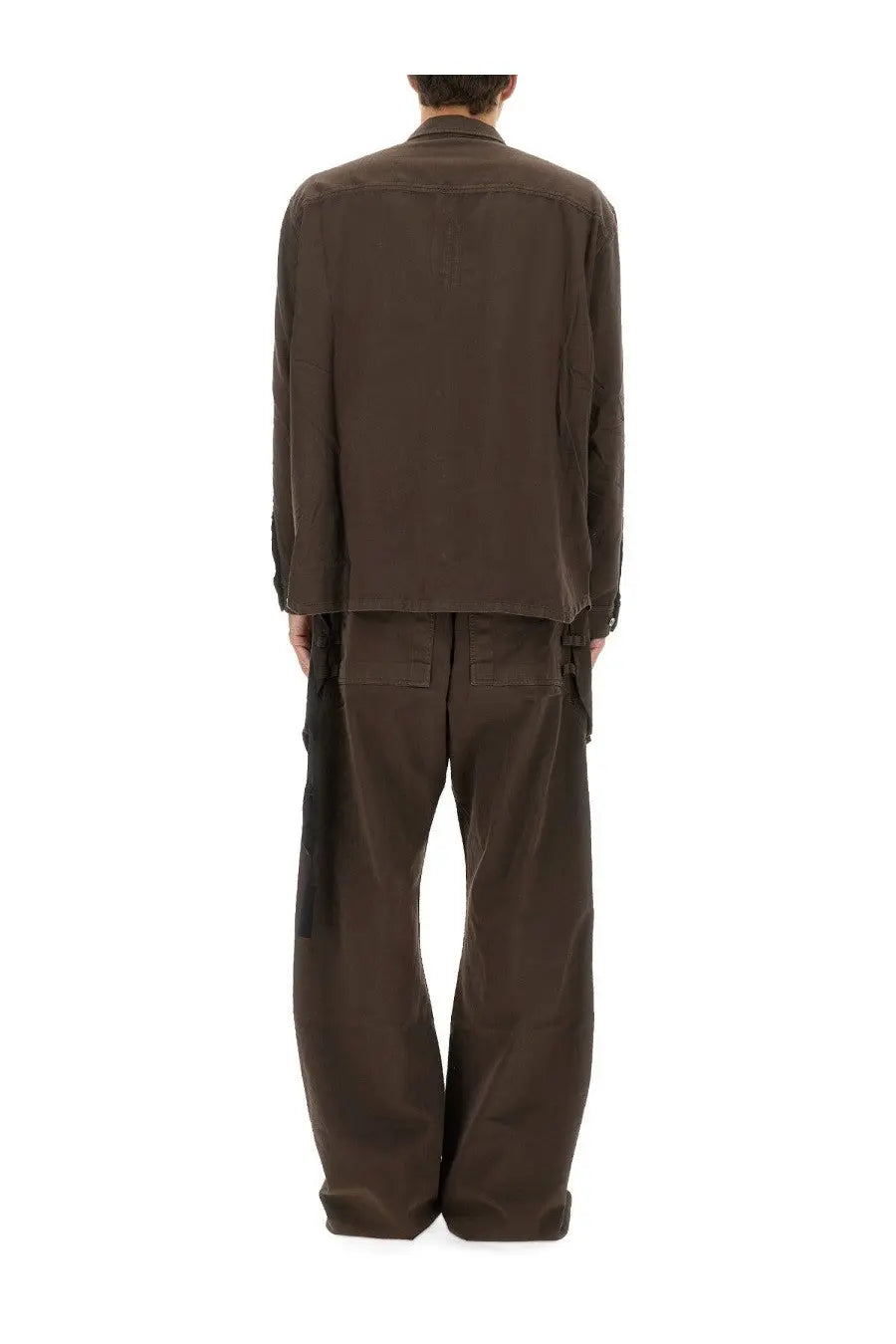 DRKSHDW Men's Jumbo Outershirt Shirt Brown, view 3