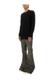 Drkshdw men’s black long sleeved crewneck sweater with a relaxed fit ideal for casual wear