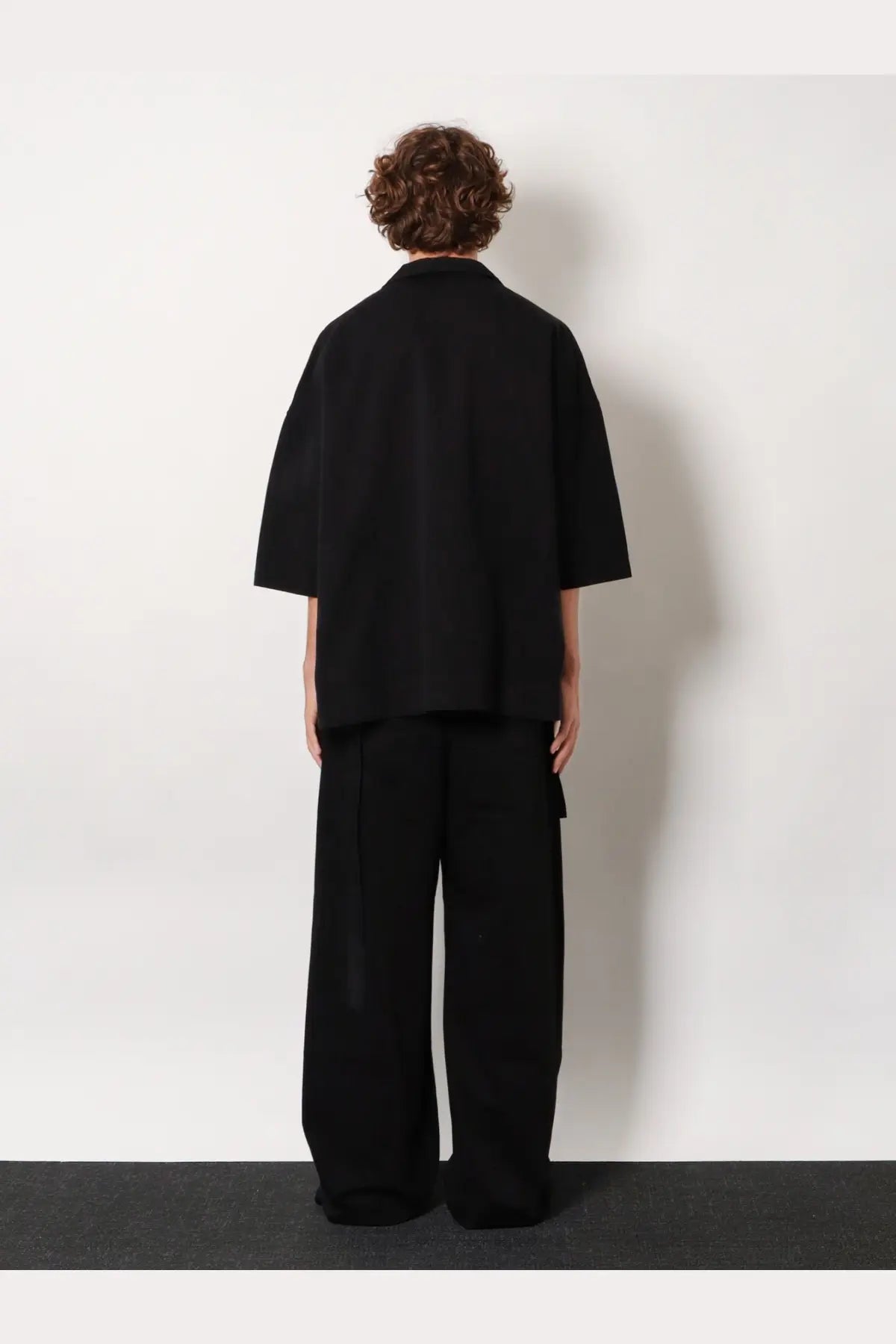 Drkshdw men’s magnum tommy denim shirt black oversized short-sleeved with relaxed minimalist design
