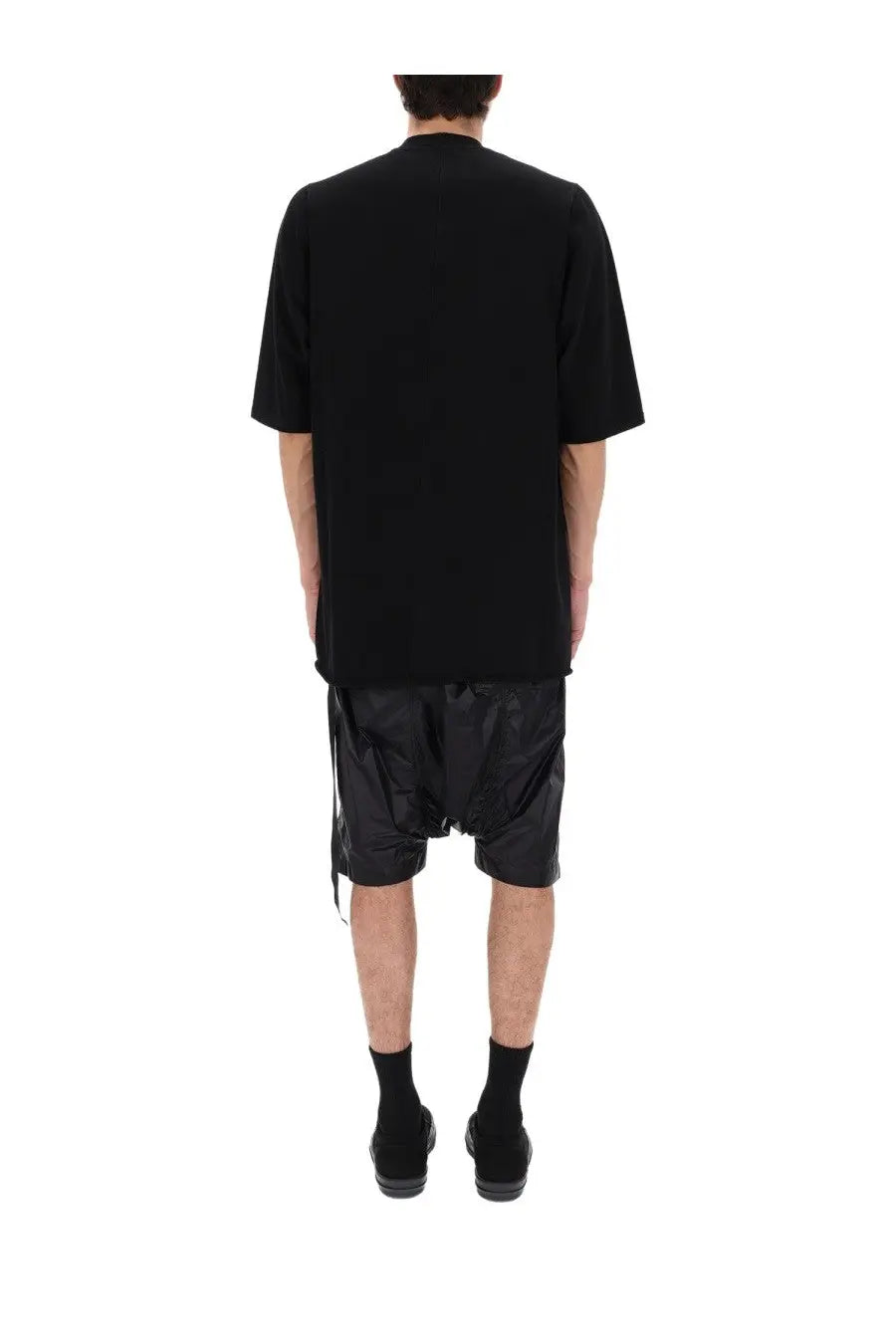 Drkshdw men’s shirt jumbo black oversized short-sleeved t-shirt with relaxed minimalist design in black cotton
