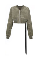 DRKSHDW Women's Denim Flight Bomber Jacket Brown