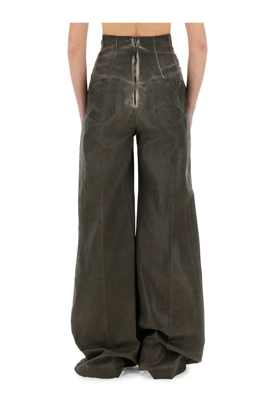 DRKSHDW Women's Dirt Cooper Denim Pants Grey, view 3