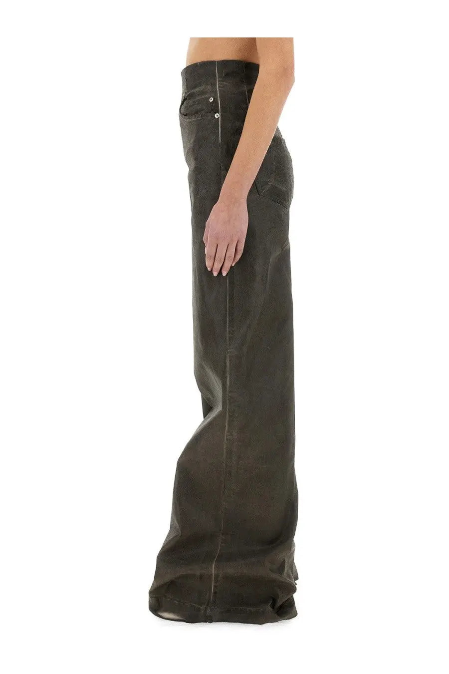 DRKSHDW Women's Dirt Cooper Denim Pants Grey, view 4