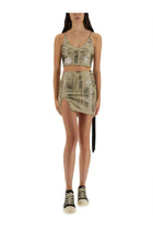 DRKSHDW Women's Minimal Mini Skirt Beige, view 2
