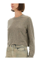 DRKSHDW Women's Shirt LS Cropped Small Level Grey, view 4