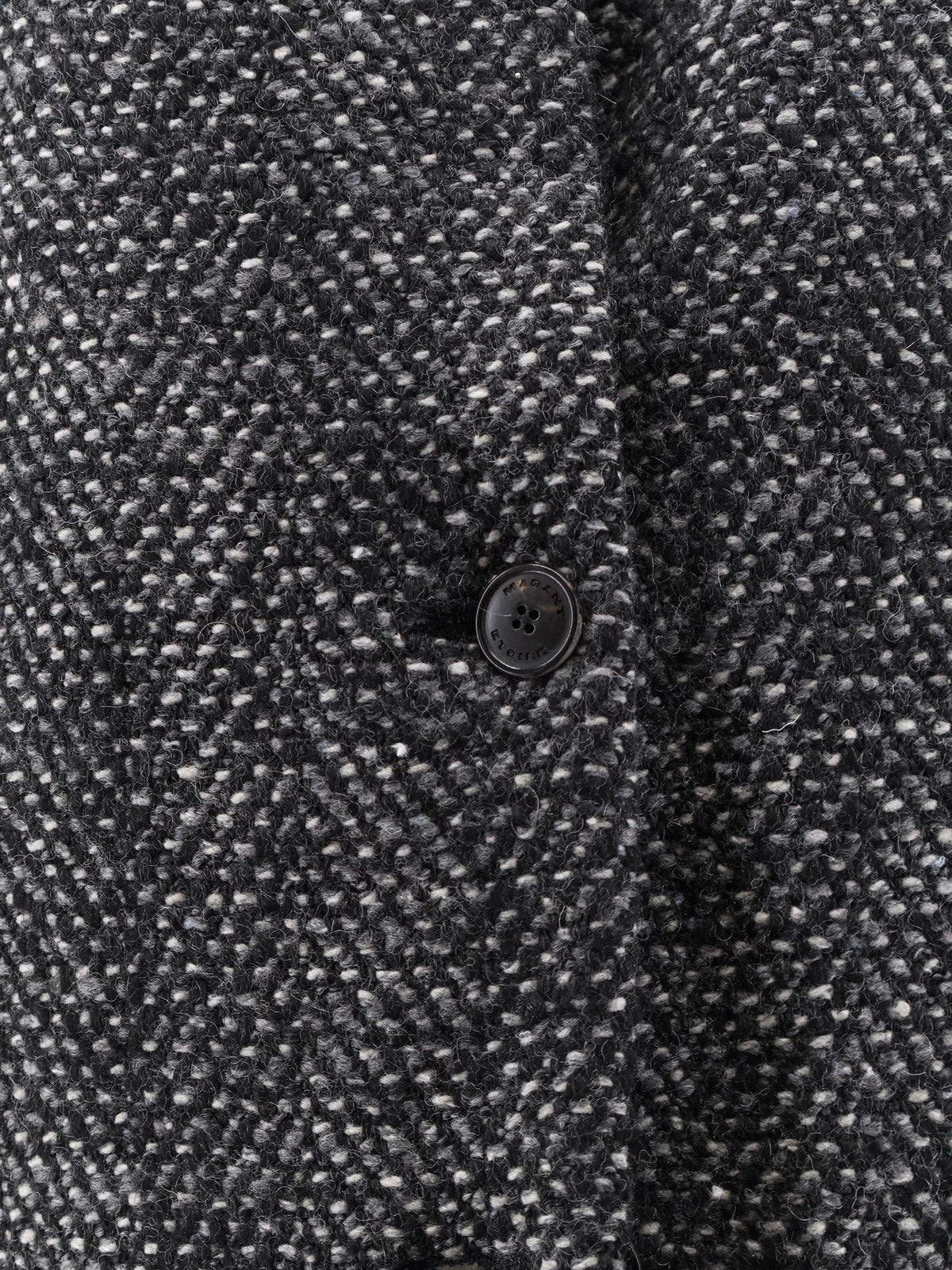 Isabel Marant Étoile Women's Drogo Mélange Fabric Coat Grey, view 3