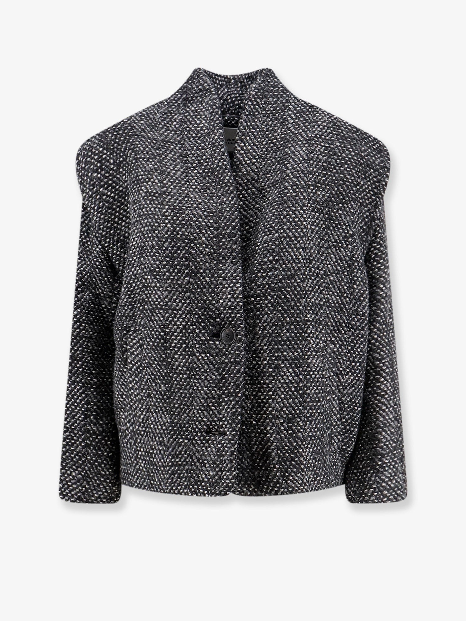 Isabel Marant Étoile Women's Drogo Mélange Fabric Coat Grey