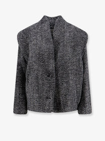 Isabel Marant Étoile Women's Drogo Mélange Fabric Coat Grey