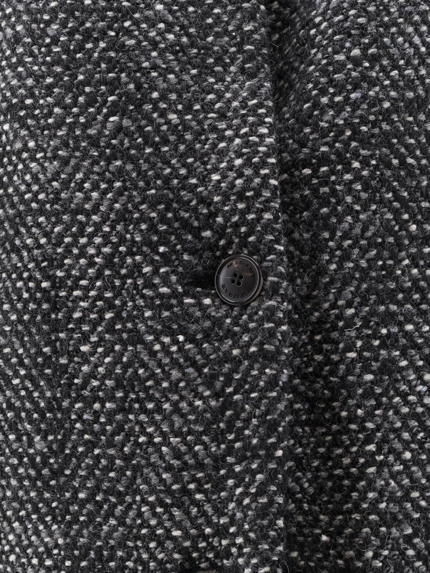 Isabel Marant Étoile Women's Drogo Mélange Fabric Coat Grey