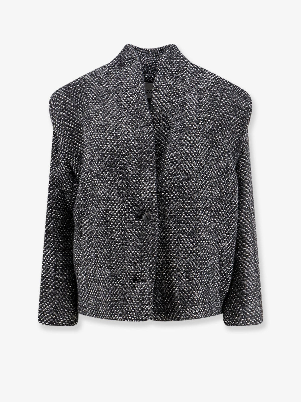 Isabel Marant Étoile Women's Drogo Mélange Fabric Coat Grey