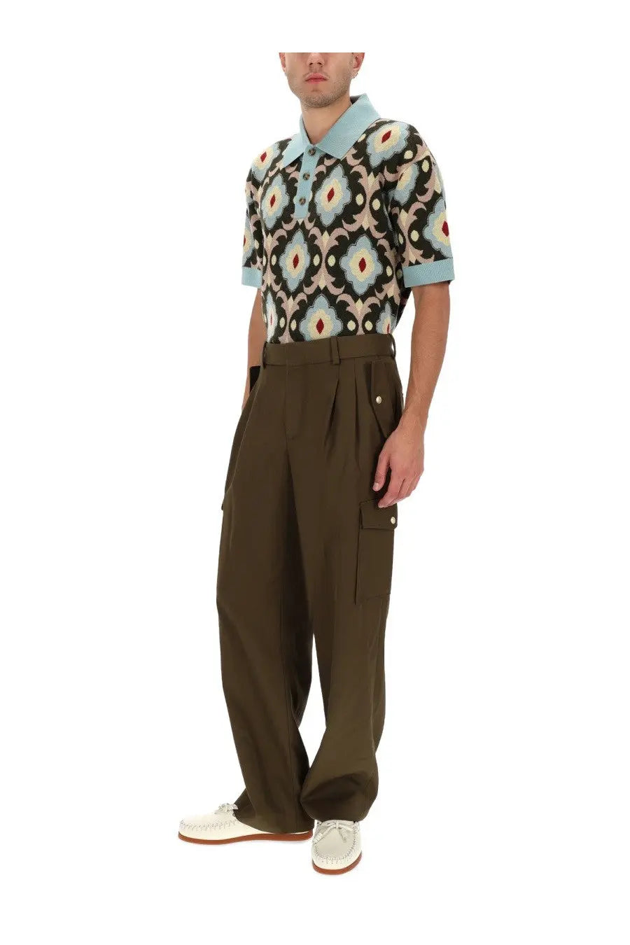Drôle de Monsieur Men's Cargo Pants Brown, view 2