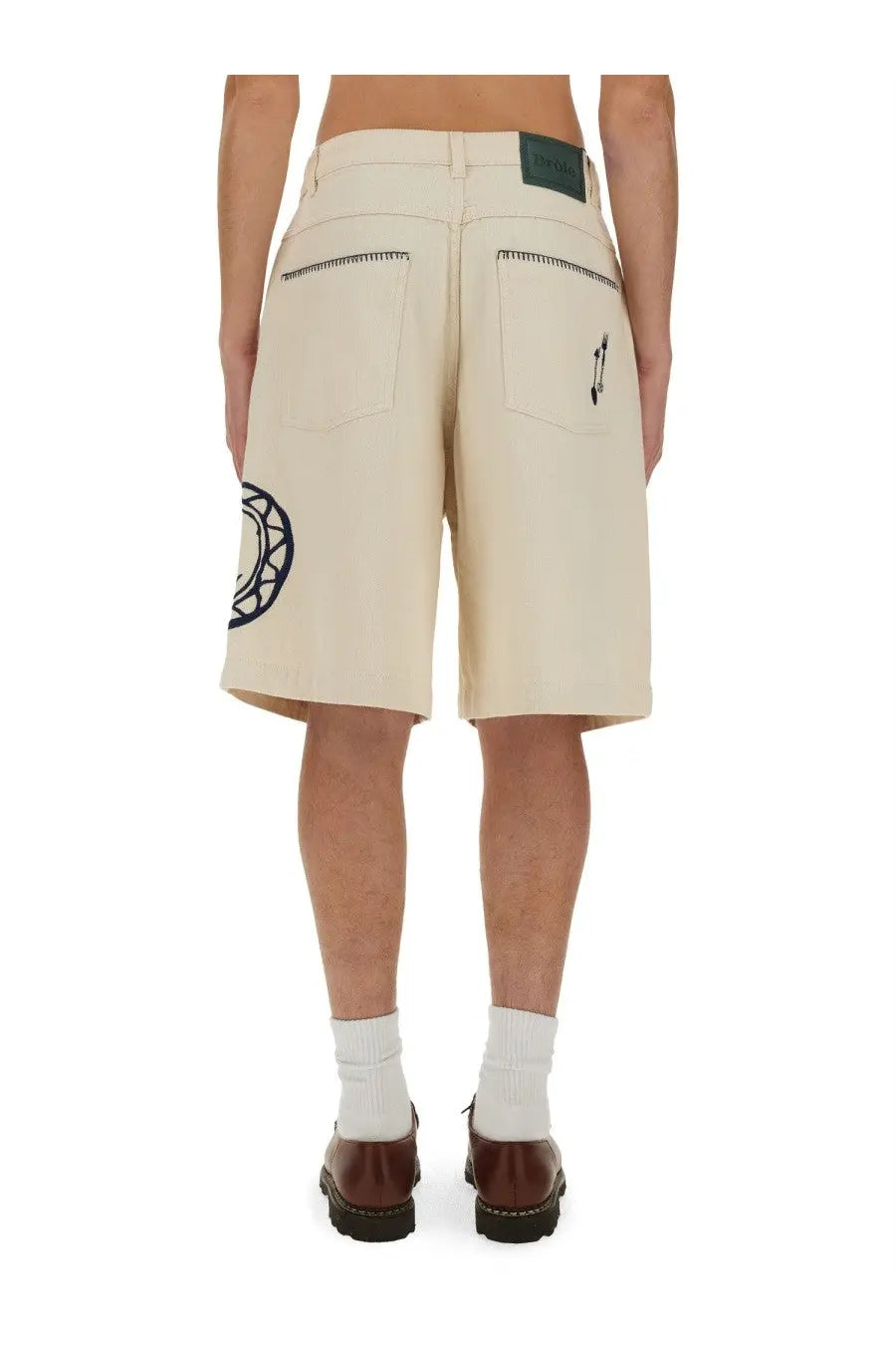 Drôle de Monsieur Men's Cotton Bermuda Shorts Pink, view 3