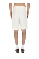Drôle de Monsieur Men's Monogramme Shorts White, view 5