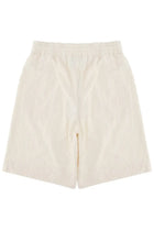 Drôle de Monsieur Men's Monogramme Shorts White, view 3