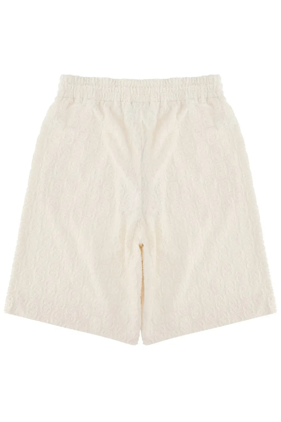 Drôle de Monsieur Men's Monogramme Shorts White, view 3