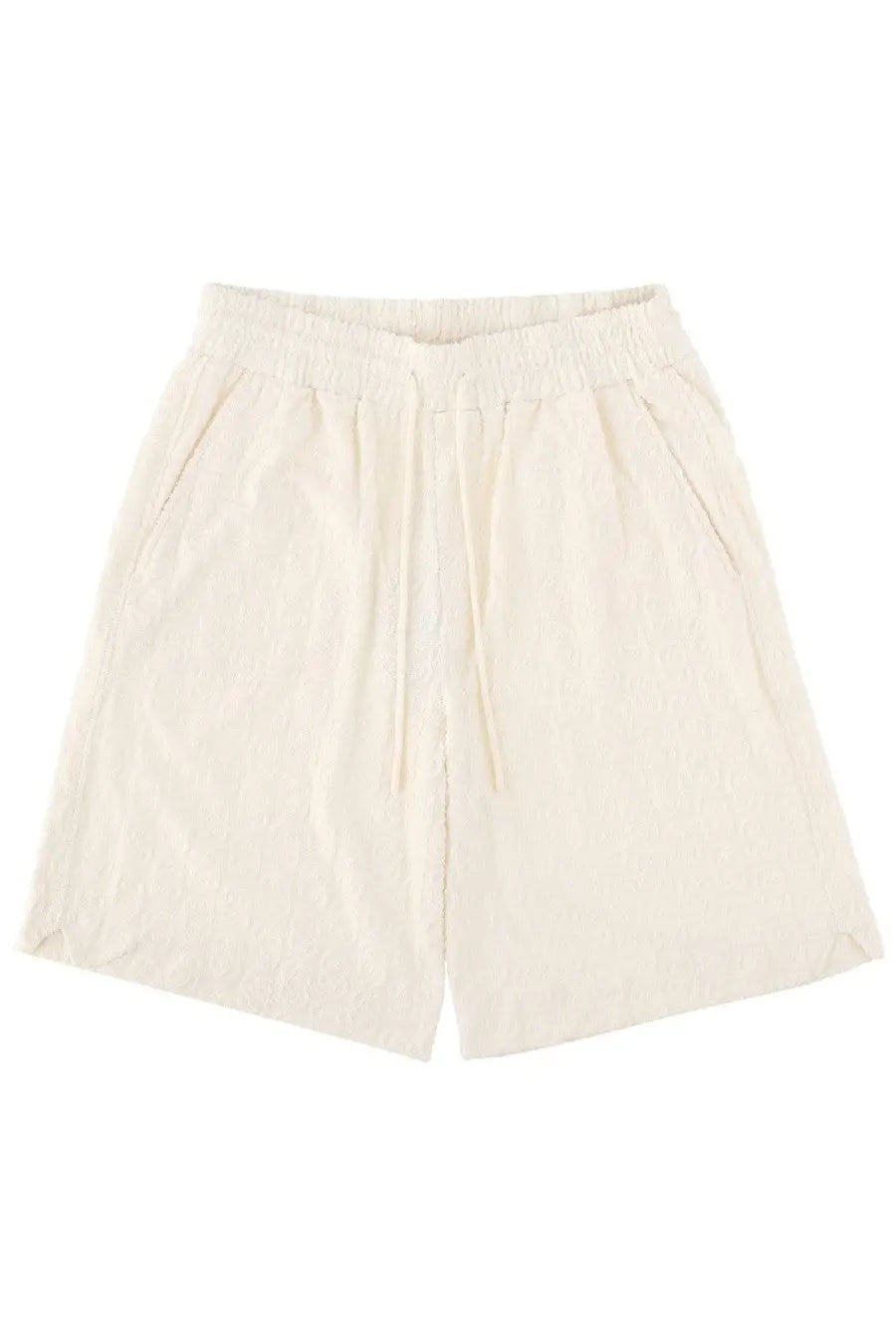 Drôle de Monsieur Men's Monogramme Shorts White