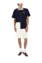 Drôle de Monsieur Men's Monogramme Shorts White, view 2