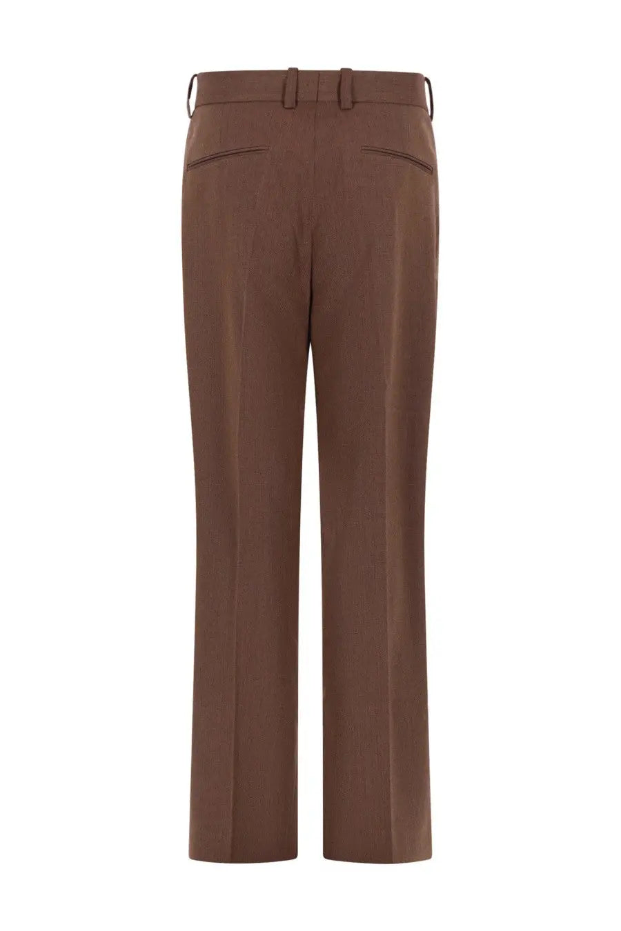 Brown straight-leg drôle de monsieur men’s pants golfeur chevrons with sleek tailored fit and subtle front pockets