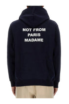 Drôle de Monsieur Men's Slogan Sweatshirt Blue, view 4
