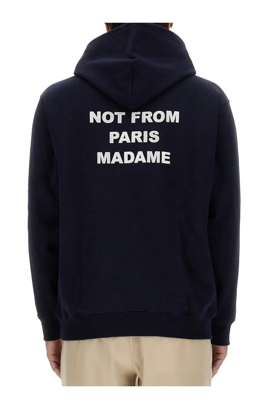 Drôle de Monsieur Men's Slogan Sweatshirt Blue, view 4