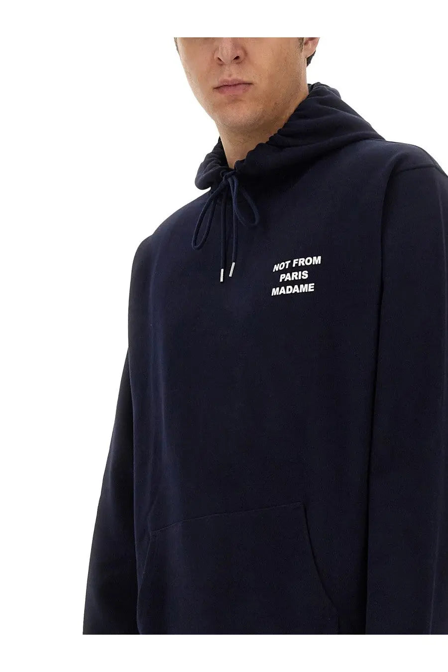 Drôle de Monsieur Men's Slogan Sweatshirt Blue, view 5