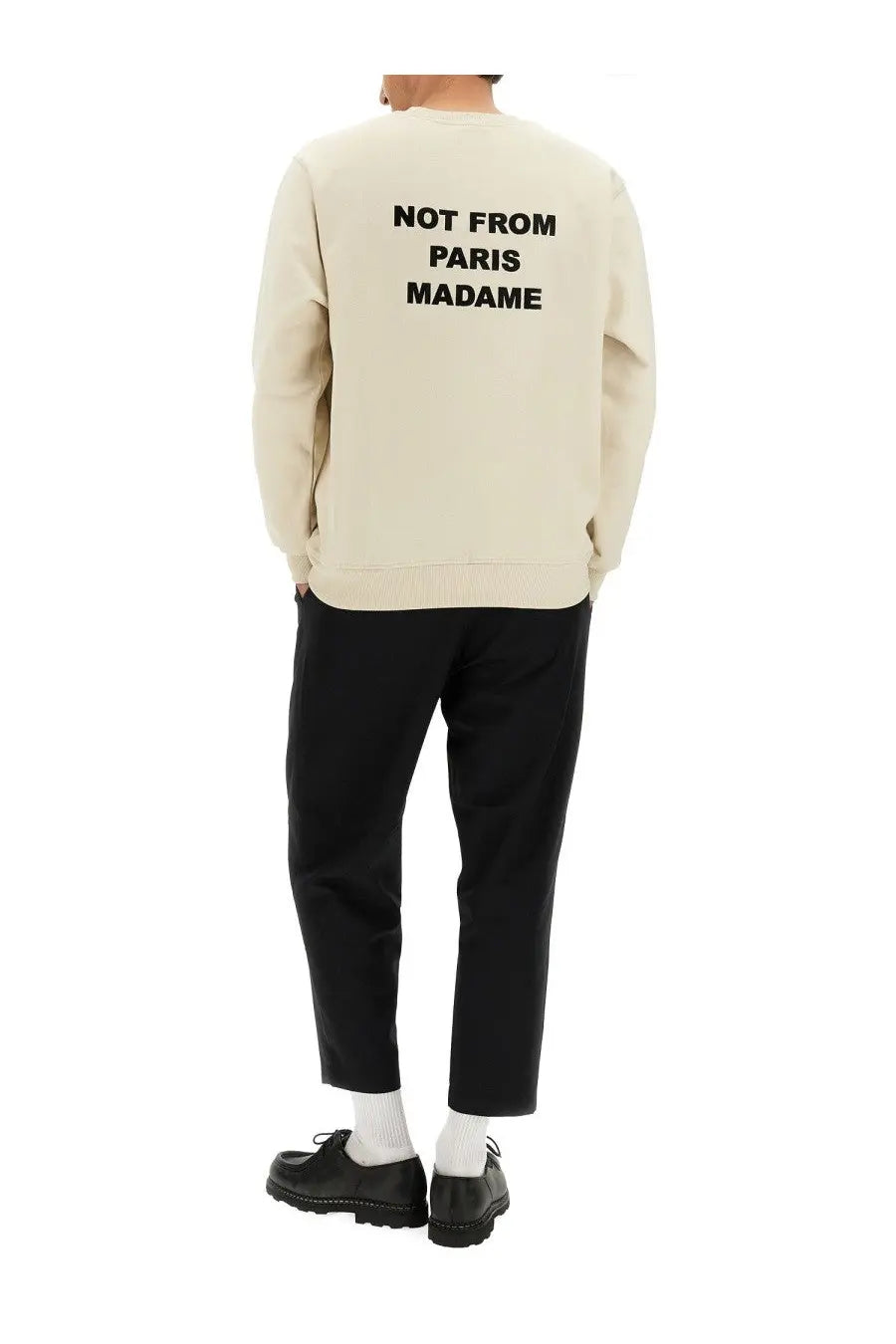 Drôle de Monsieur Men's Slogan Sweatshirt White, view 2